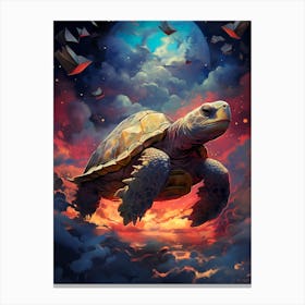 Turtle In The Sky 3 Canvas Print