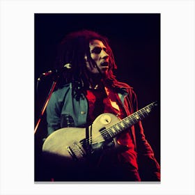 Jamaican Reggae Musician Bob Marley Canvas Print