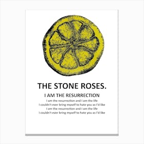 Stone Roses I Am The Resurrection Canvas Print