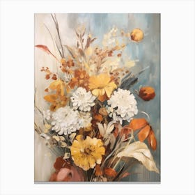 Fall Flower Painting Everlasting Flower 1 Canvas Print