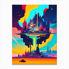 Futuristic City 69 Canvas Print