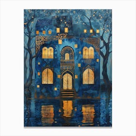 Night At The Castle Canvas Print