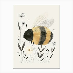 Charming Nursery Kids Animals Bumblebee 4 Canvas Print