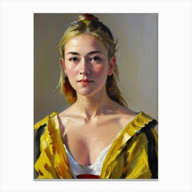 Portrait Of A Young Woman 23 Canvas Print