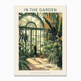 In The Garden Poster Royal Palace Of Laeken Gardens Belgium 4 Canvas Print