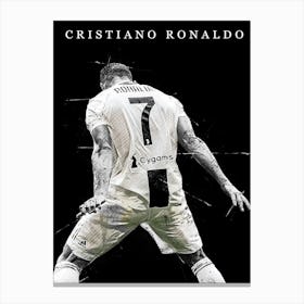 Cristiano Ronaldo Juventus 3 Canvas Print