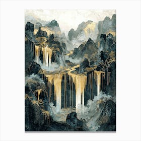 Himalayas Dream Luxe Abstraction Canvas Print