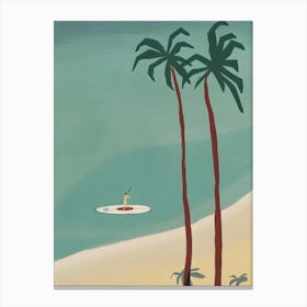 Beach Illustration Canvas Print