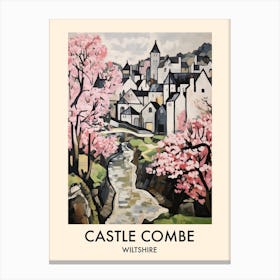 Castle Combe (Wiltshire) Painting 2 Travel Poster Canvas Print