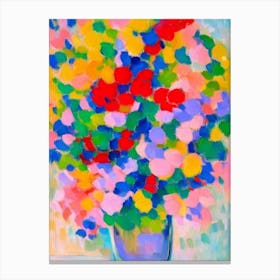 Bright Bouquet Matisse Inspired Flower Canvas Print