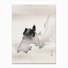 Mountains, Suzuki Kiitsu Canvas Print
