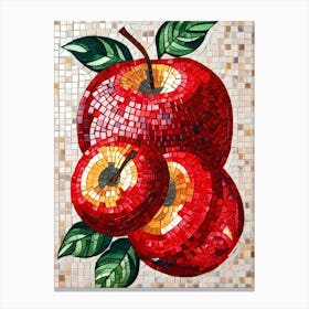 Red Apples Mosaic Canvas Print