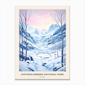 Jostedalsbreen National Park Norway 2 Poster Canvas Print