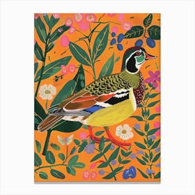 Spring Birds Wood Duck 1 Canvas Print