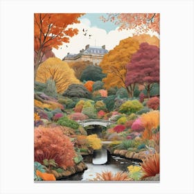 Royal Botanic Garden Edinburgh United Kingdom In Autumn 1 Canvas Print