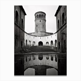 Ravenna, Italy,  Black And White Analogue Photography  3 Canvas Print