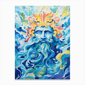 Poseidon Portrait 3 Canvas Print