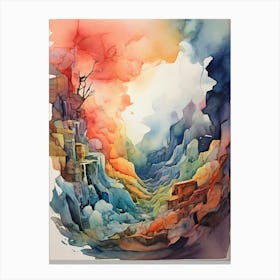 Landscape Watercolor Painting Canvas Print