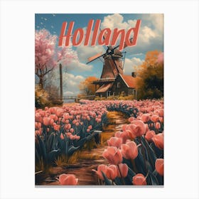 Nostalgic Charm: Vintage Holland Poster Canvas Print