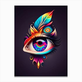 Surreal Eye, Symbol, Third Eye Tattoo 2 Canvas Print
