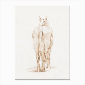 Standing Horse (1815), Jean Bernard Canvas Print