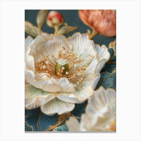 Peony Flower 1 Canvas Print