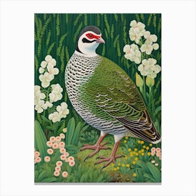 Ohara Koson Inspired Bird Painting Partridge 4 Canvas Print