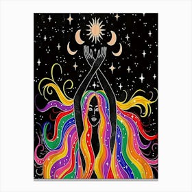 Rainbow Woman 2 Canvas Print