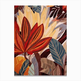 Fall Botanicals Amaryllis 1 Canvas Print