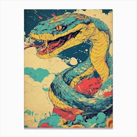 Snake Painting Canvas Print