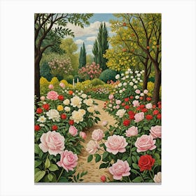 Secret Rose Garden Canvas Print