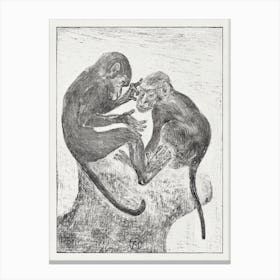 Two Flying Monkeys (1878–1917), Theo Van Hoytema Canvas Print