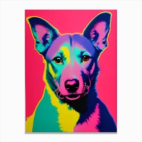 Pumi Andy Warhol Style dog Canvas Print