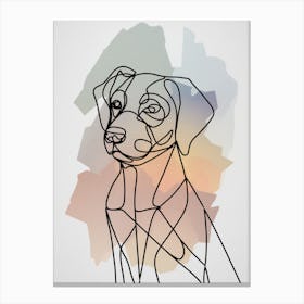 Abstract Dog Portrait Canvas Print