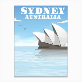 Sydney Australia Travel poster Canvas Print