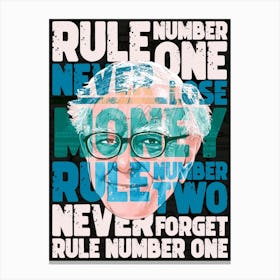 Rule Number ONE Canvas Print