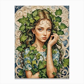 Swirly Ivy Canvas Print