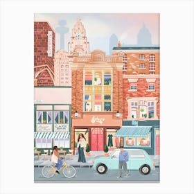 Liverpool City England Travel Canvas Print