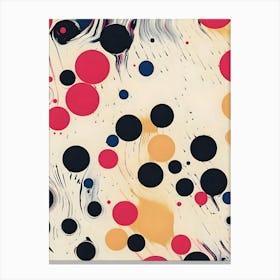 Abstract Polka Dots 1 Canvas Print