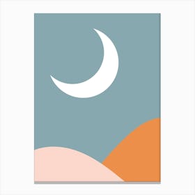 Moonrise Blue Canvas Print
