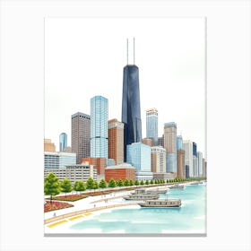 Daydreaming of Chicago Canvas Print