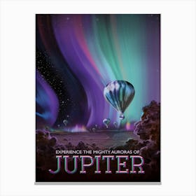 Jupiter NASA Space Vintage Style Poster Canvas Print