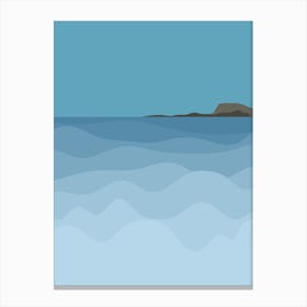 Seascape blue Canvas Print
