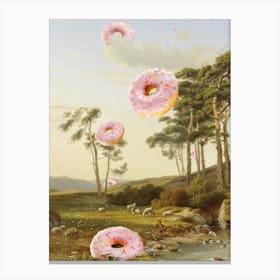 Cloudy With A Chance Of Donuts Canvas Print