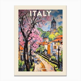 Lucca Italy 3 Fauvist Painting  Travel Poster Canvas Print