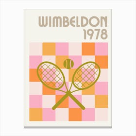 Wimbeldon 1978 Tennis Canvas Print