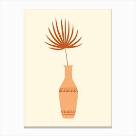 Palm Tree In A Vase Canvas Print