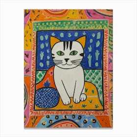 Cat Style Henri Matisse Canvas Print