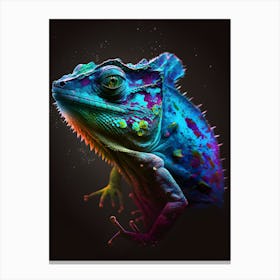 abstract chameleon art Canvas Print