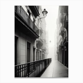 Santander, Spain, Photography In Black And White 3 Canvas Print